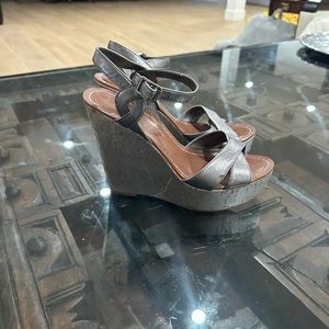 Ralph Lauren wedges, silver sandals